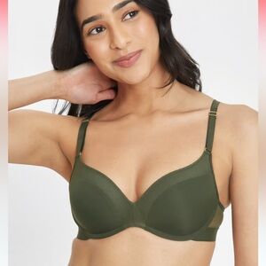 LIVELY NO WIRE PUSH UP BRA IN RICH OLIVE 38DD